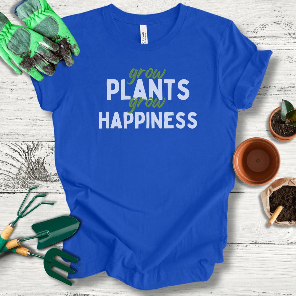 Printify T-Shirt True Royal / S Grow Happiness