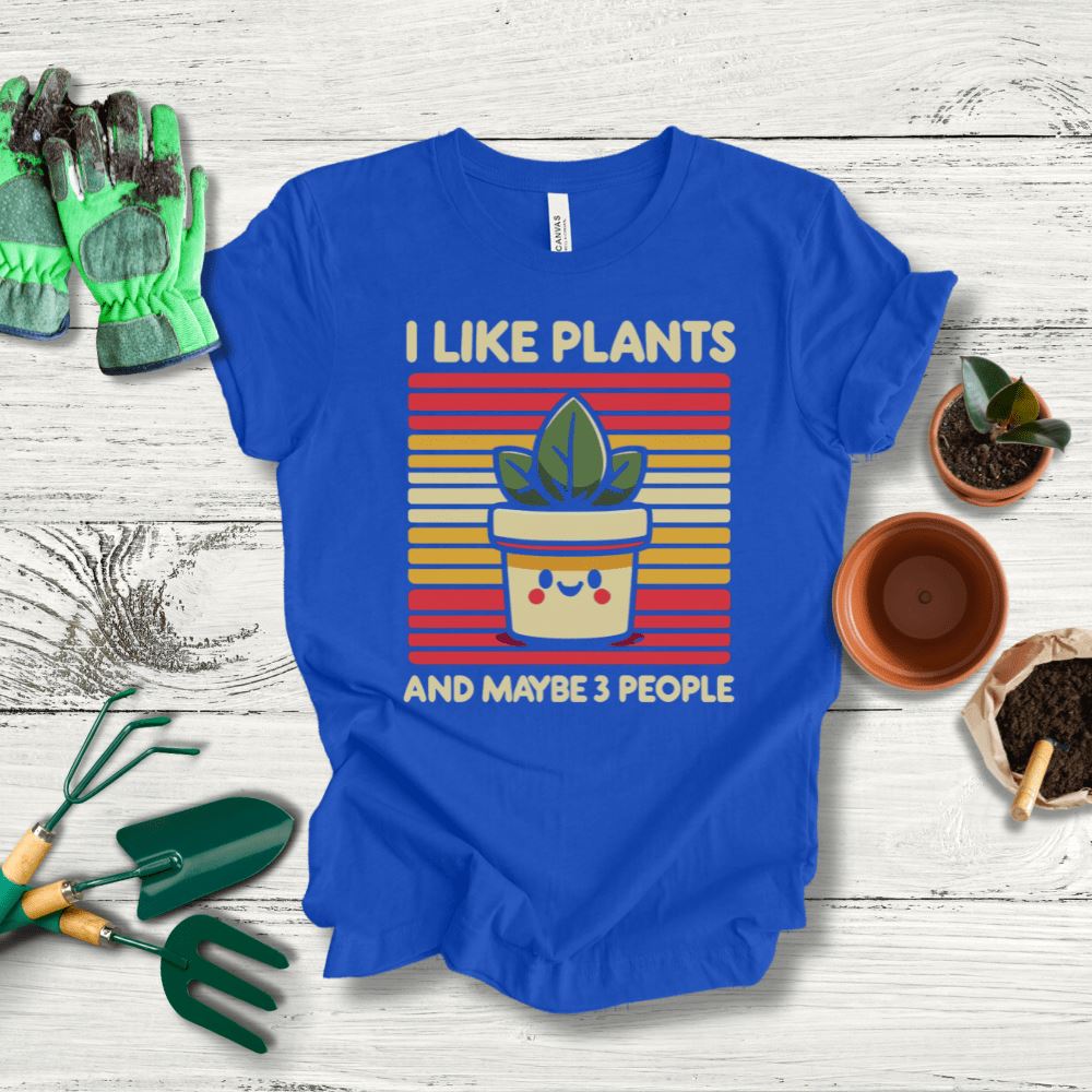 Printify T-Shirt True Royal / S I Like Plants T-Shirt