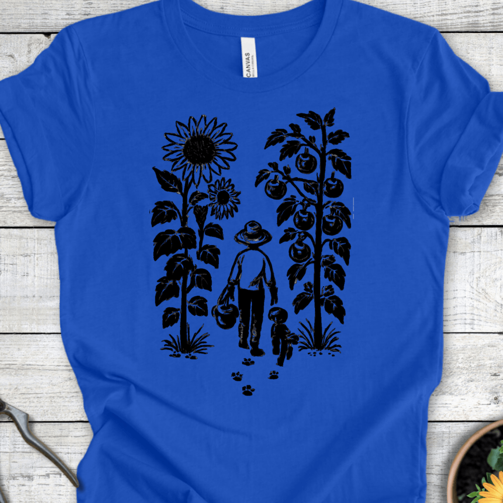 Printify T-Shirt True Royal / S Into the Garden...