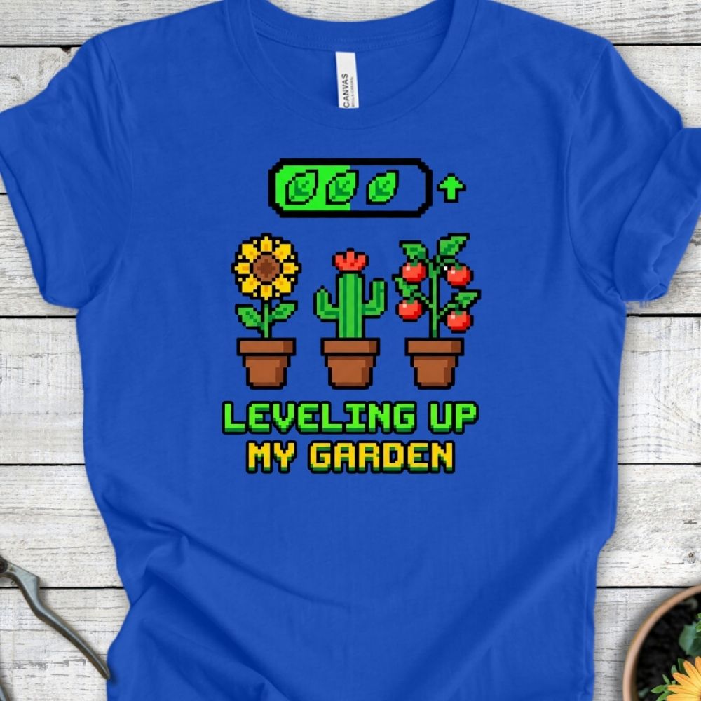 Printify T-Shirt True Royal / S Leveling Up T-Shirt