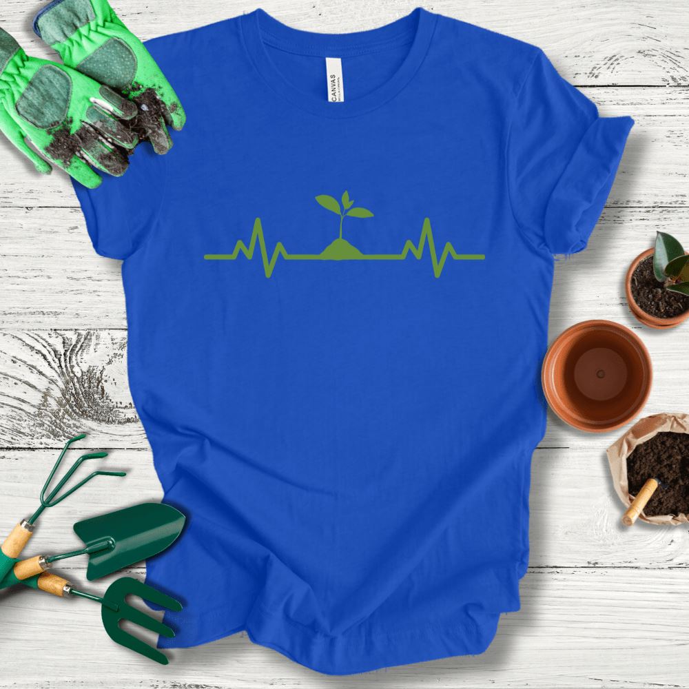 Printify T-Shirt True Royal / S Plant Heartbeat