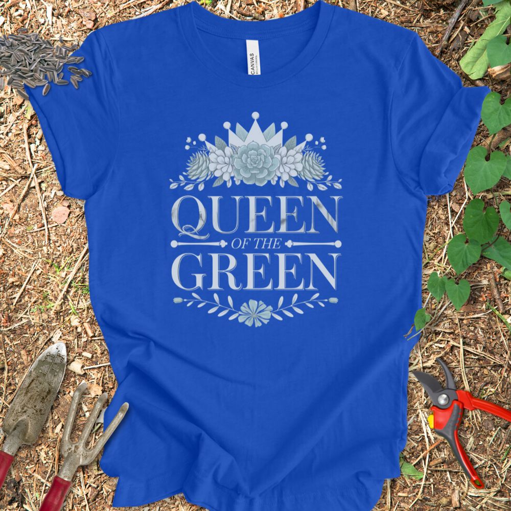 Printify T-Shirt True Royal / S Queen of the Green