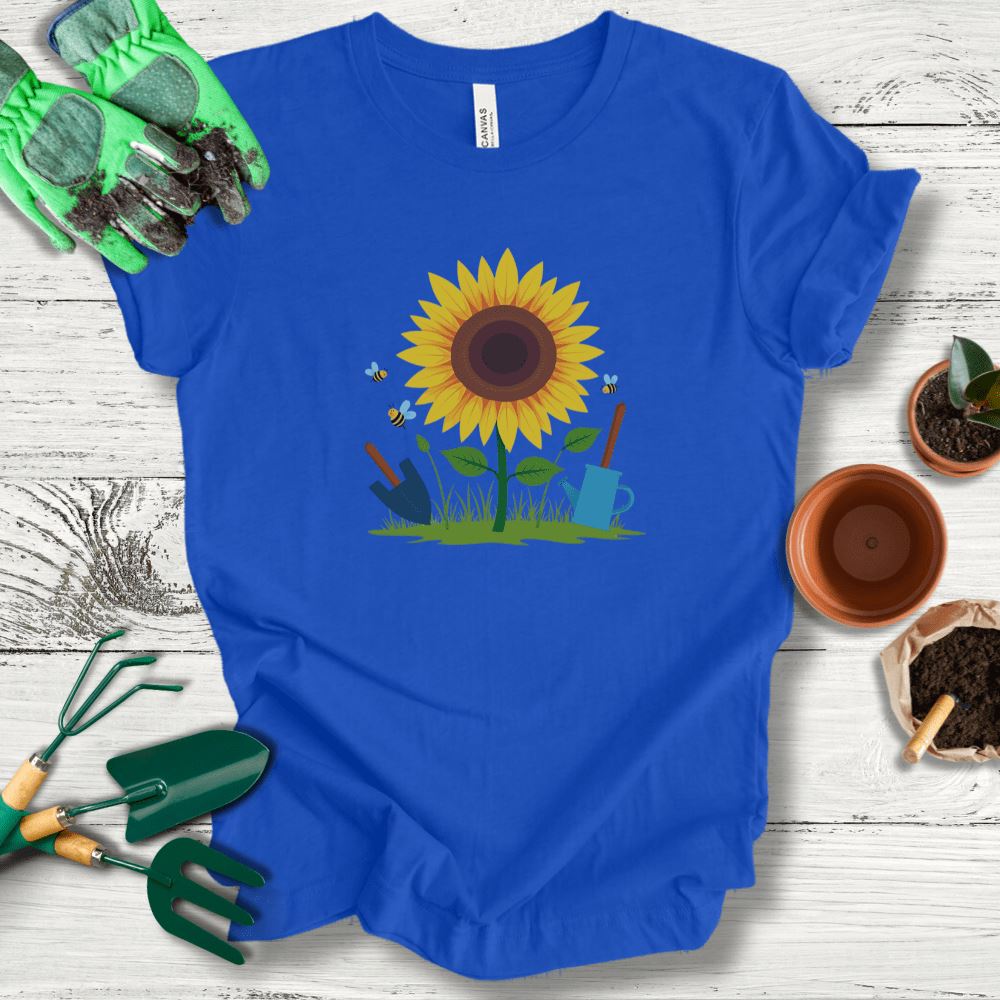 Printify T-Shirt True Royal / S Sunflower Bliss