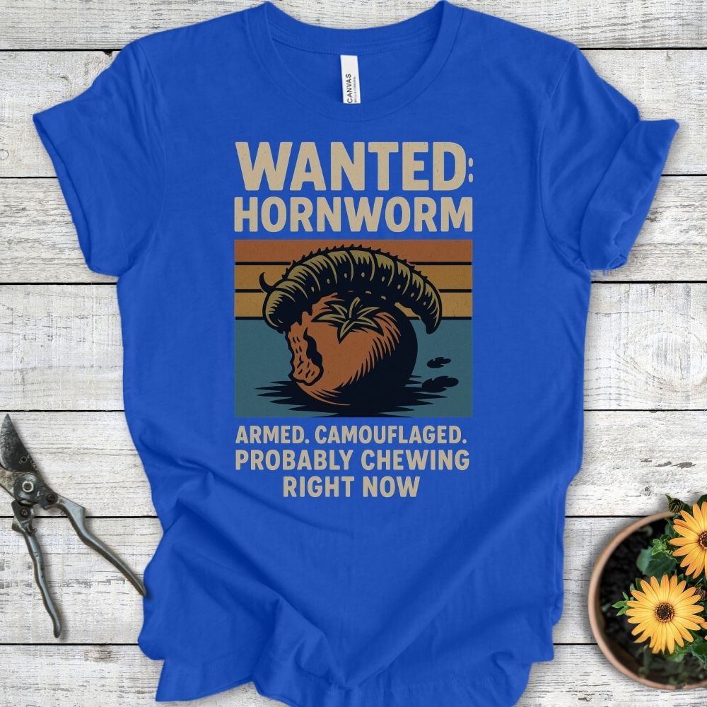 Printify T-Shirt True Royal / S Wanted: Hornworm