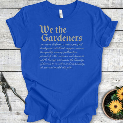 Printify T-Shirt True Royal / S We the Gardeners