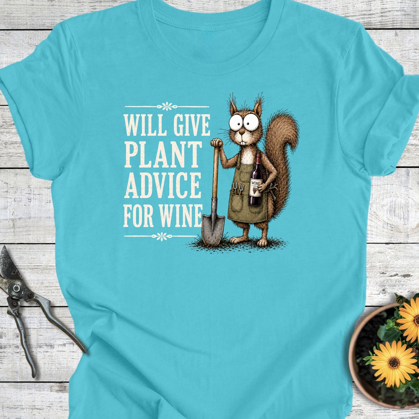 Printify T-Shirt Turquoise / S Advice for Wine II T-Shirt