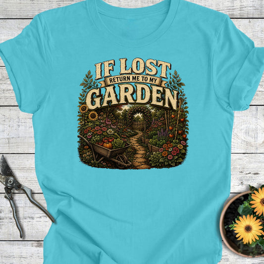 Printify T-Shirt Turquoise / S If Lost T-Shirt