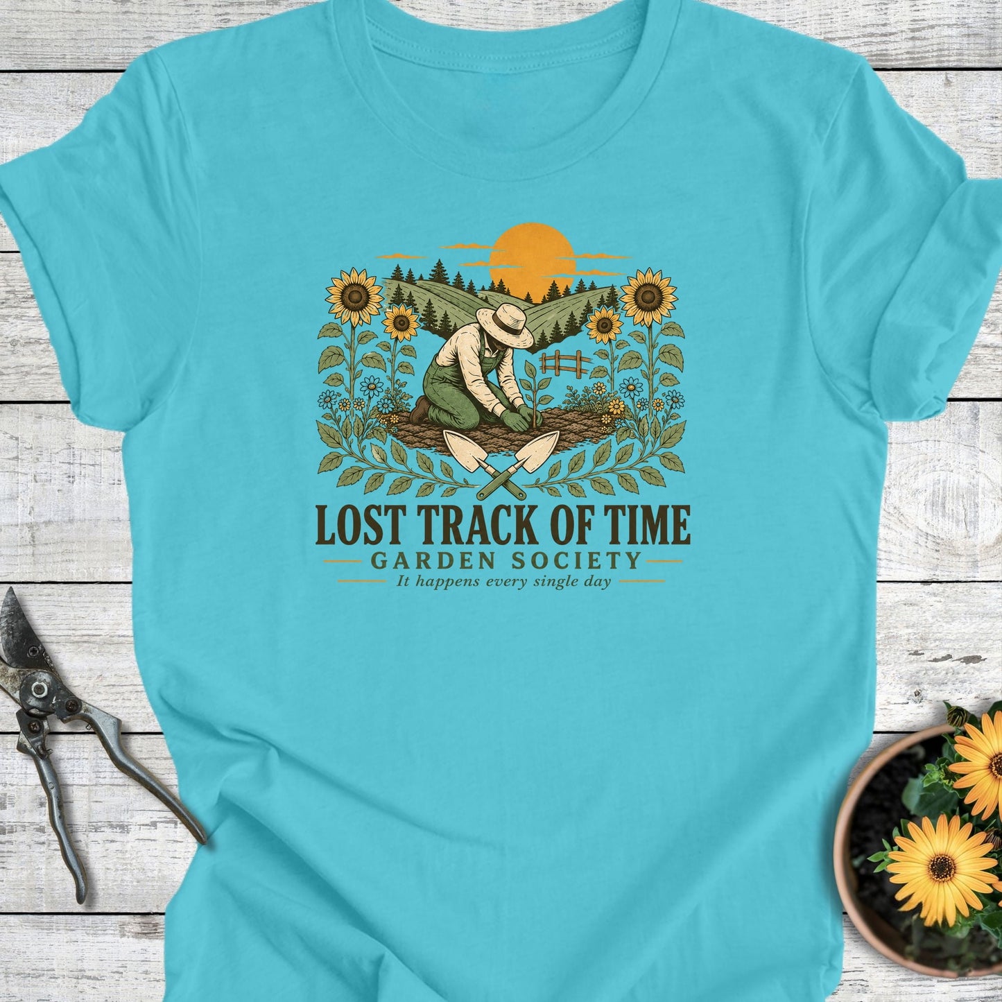 Printify T-Shirt Turquoise / S Lost Track T-Shirt