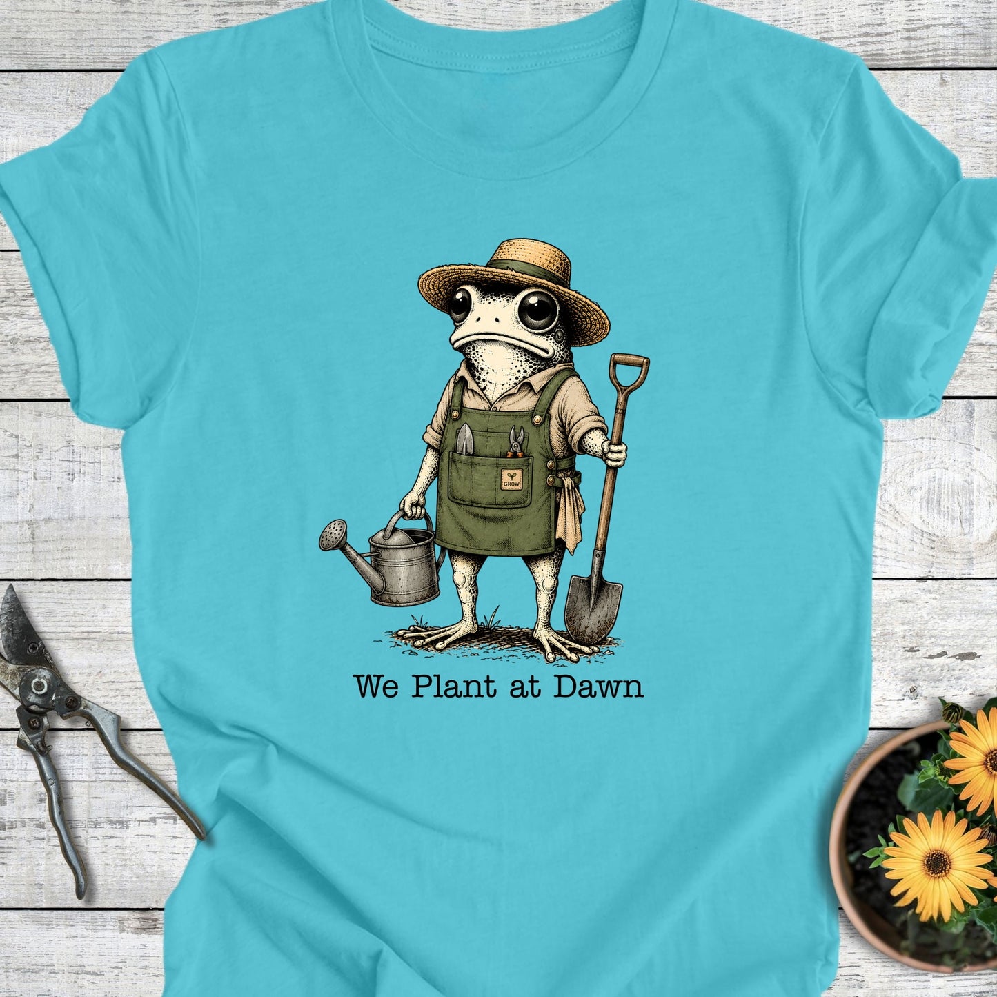 Printify T-Shirt Turquoise / S Plant At Dawn T-Shirt