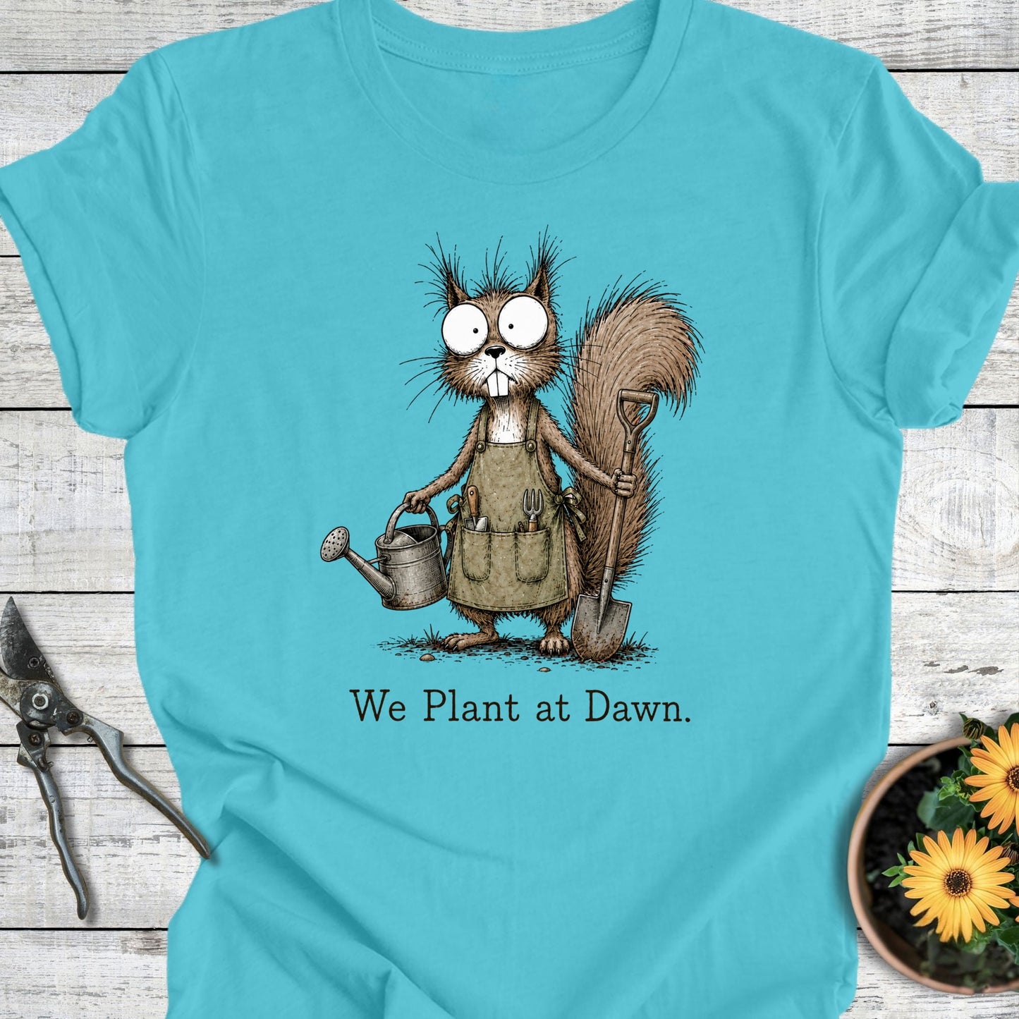 Printify T-Shirt Turquoise / S We Plant at Dawn T-Shirt