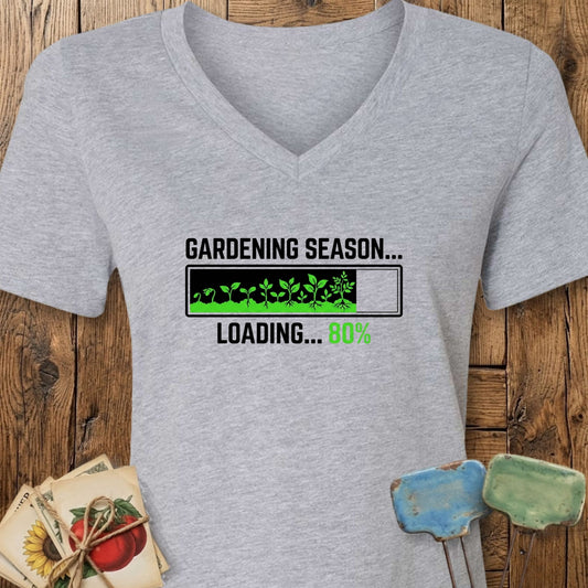 Printify V-Neck Athletic Heather / S Loading Season V-Neck