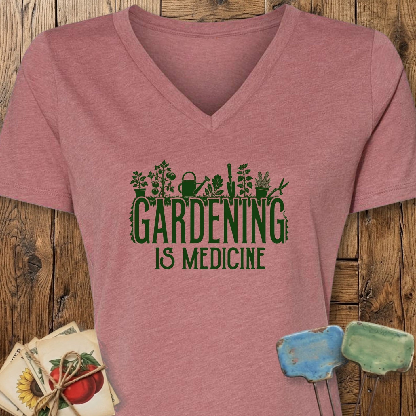 Printify V-Neck Heather Mauve / S Medicine V-Neck