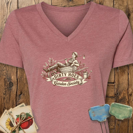 Printify V-Neck Heather Mauve / S Wheelbarrow Royalty V-Neck