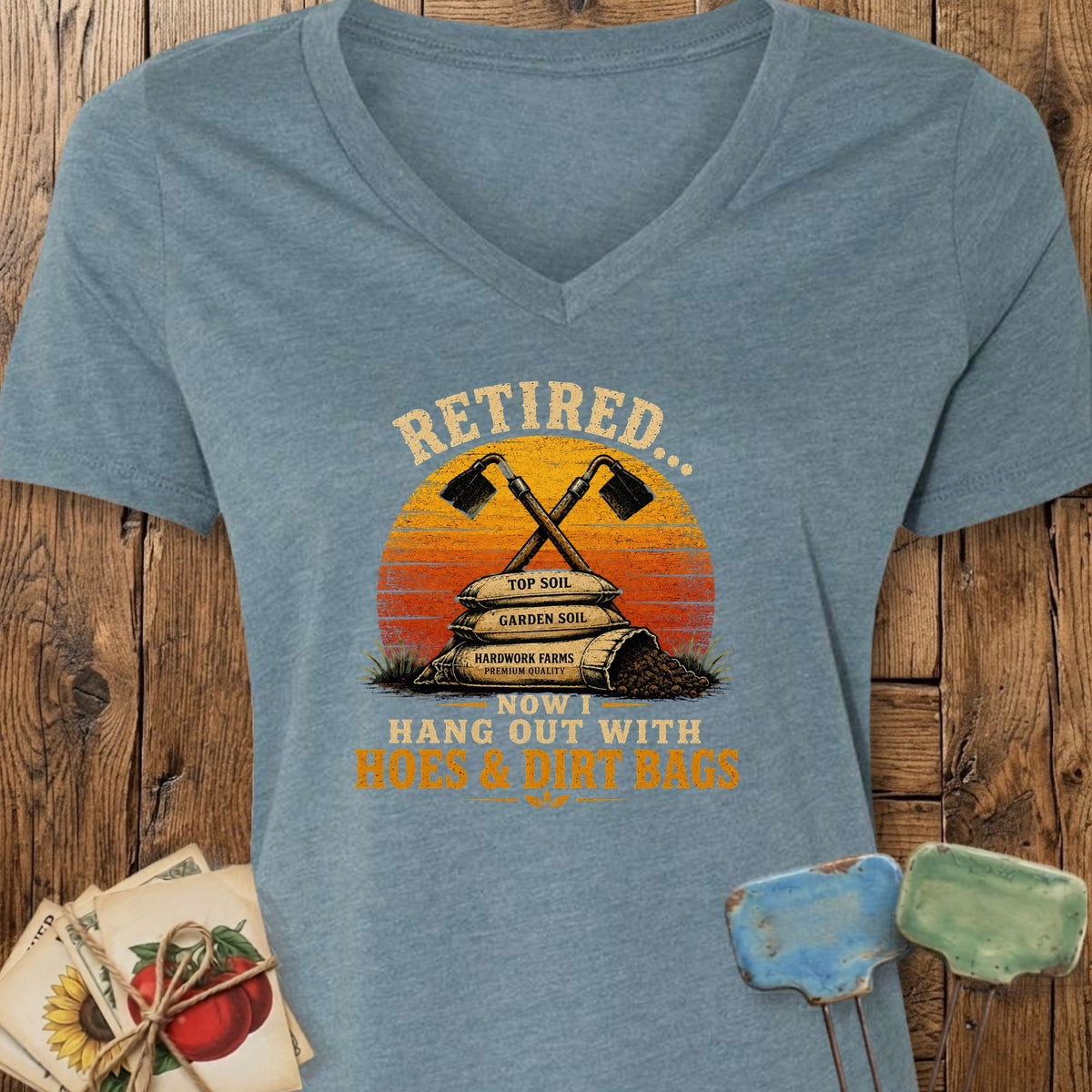 Printify V-Neck Heather Slate / S Retired V-Neck