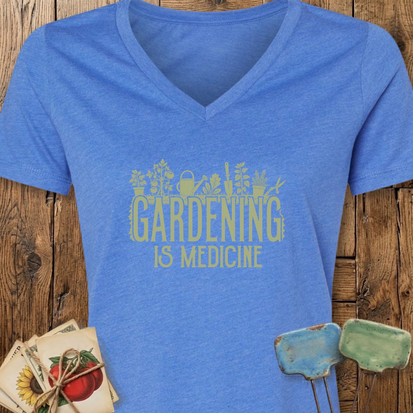 Printify V-Neck Heather True Royal / S Medicine V-Neck